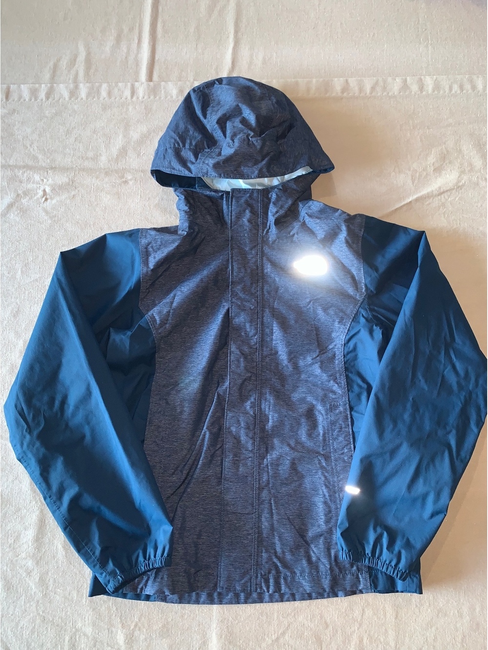 The North Face Girls DryVent Hooded Jacket Blue Size M 10 12